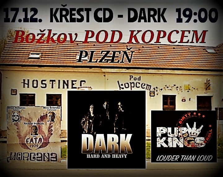 Plakát - Křest CD skupiny DARK